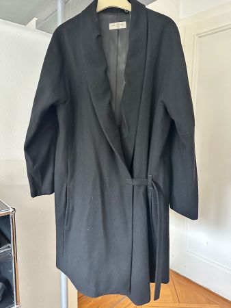 Dries van Noten black wool coat size L