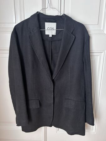 Veste lin noir COS 38
