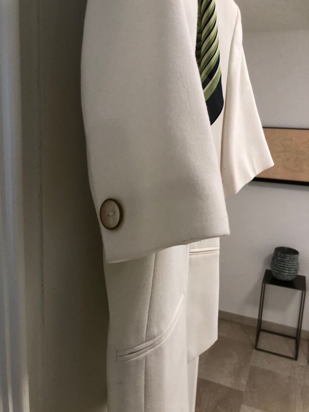 Vestes: Blazer, kurzarm, hellbeige, Gr. 38 – D'occasion à Hergiswil NW par redrose51 3