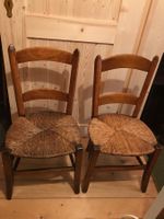 2 chaises paillées anciennes