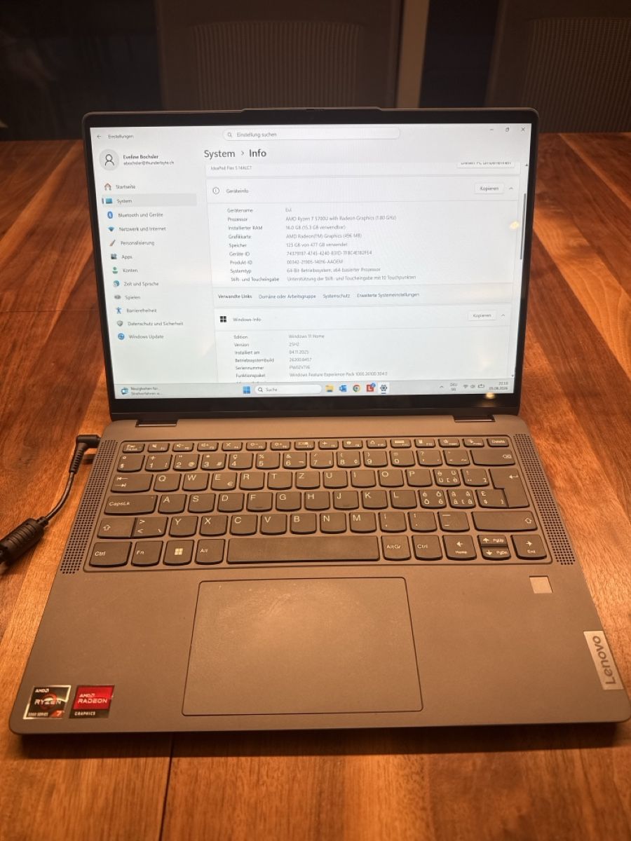 Lenovo Notebooks: Lenovo IdeaPad Flex 5 14ALC7 – Gebraucht aus Wettswil von Bochslep0