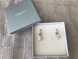 Schicke Ohrringe Christ Silber 925