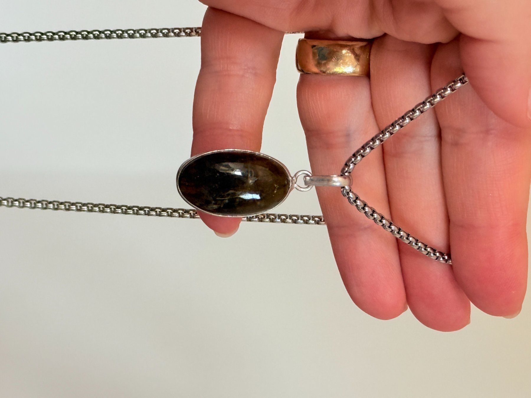 Catenine: Labradorite necklace – Nuovo e nell'imballaggio originale da Genève venduto da AGBERG 8