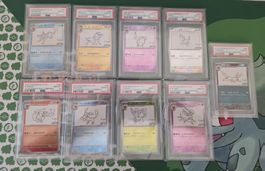 Pokemon YU Nagaba PSA 10 Promo Eevee Entwicklungen jap Set