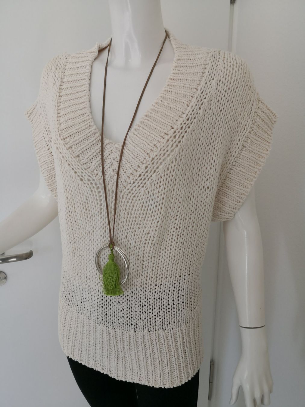 Massimo Dutti Maglioni & Felpe: 🤩MASSIMO DUTTI KURZARM STRICK-PULLOVER ECRU – Usato da Olten venduto da Naja-Twins-Twins 1