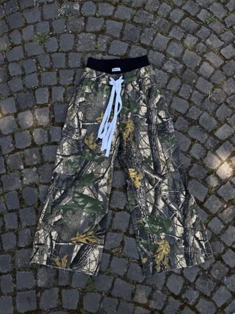 Kildfol Woodland Double Belt Pants Y2K Streetwear
