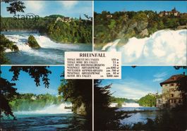 AK Rheinfall mit 4 verschiedenen Aufnahmen