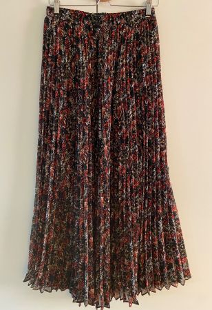 IKKS Longue jupe plissée impr. floral taille élastique 38