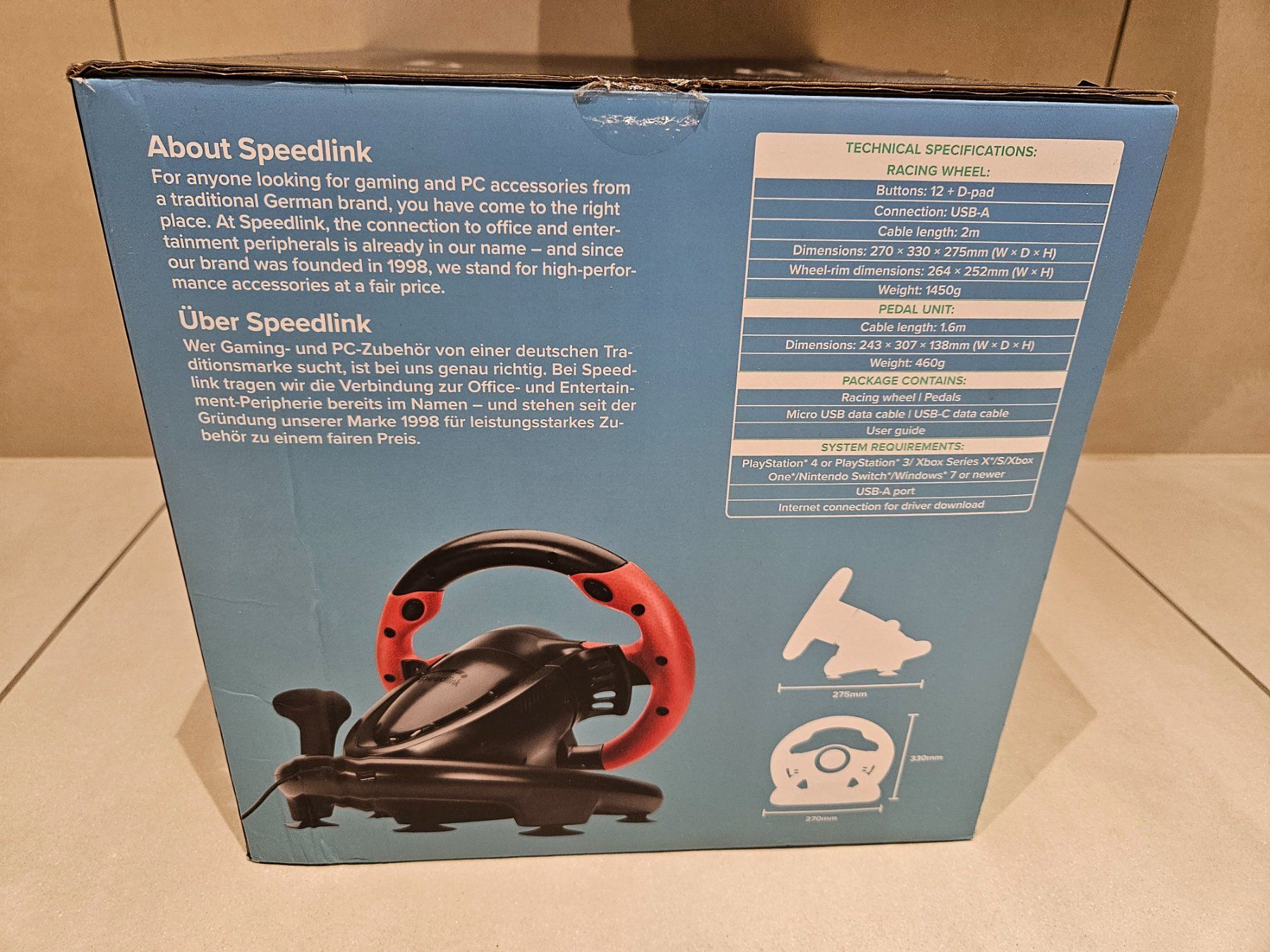 Nintendo Console: Speedlink Trailblazer Lenkrad inkl.Pedal – Usato da Romanshorn venduto da KUDA5 3