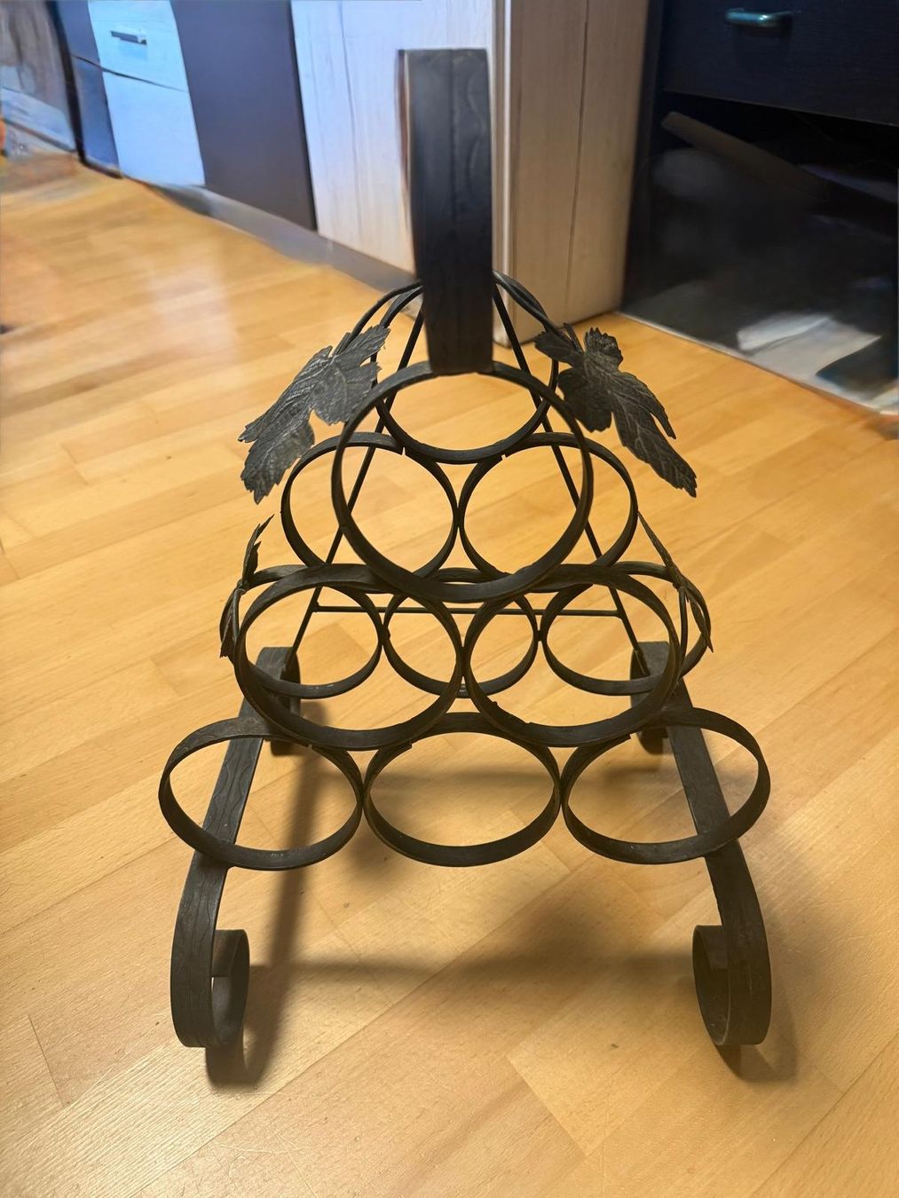 Weingestelle & -ständer: Porte-bouteilles en fer forgé style vintage – Gebraucht aus HENNIEZ von mjm_vp6n 3