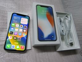 Apple iPhone X 256GB Silber