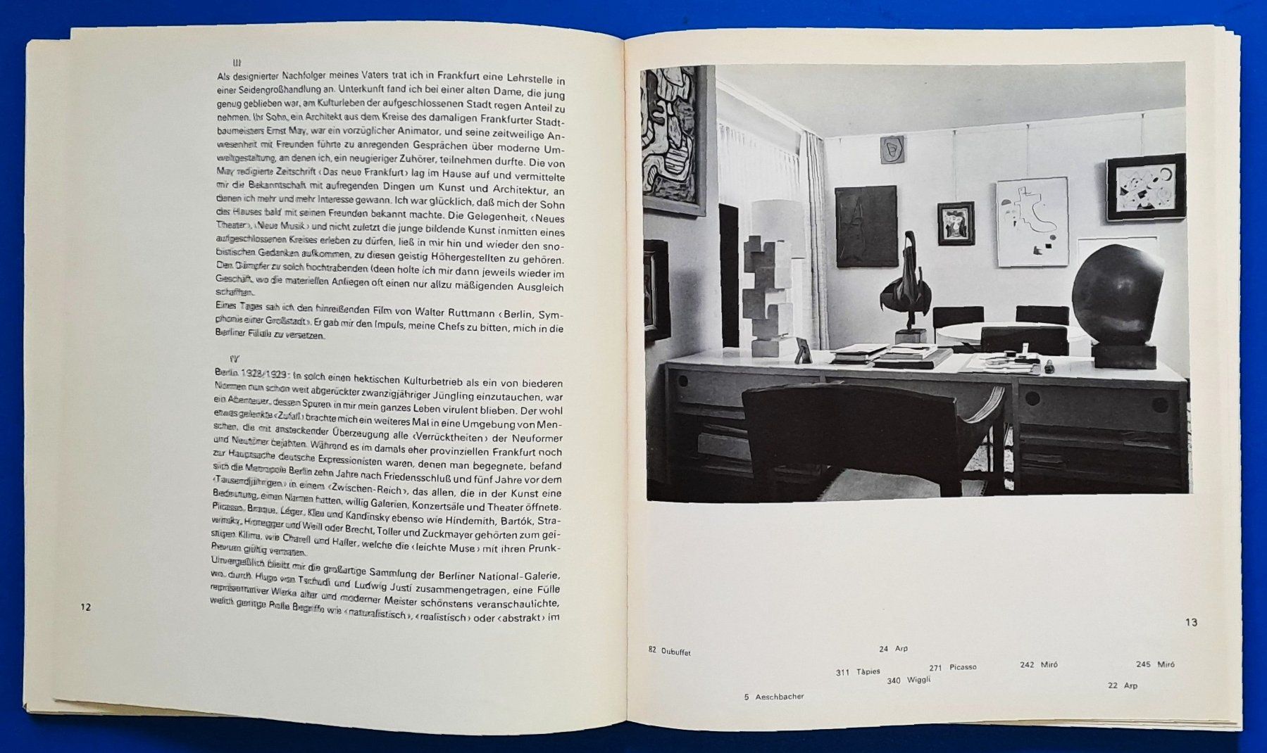 Bücher: Das lebenslängliche Interwiew-Die Sammlg. Erna+Curt Burgauer – Gebraucht aus Zürich von archiphil 2