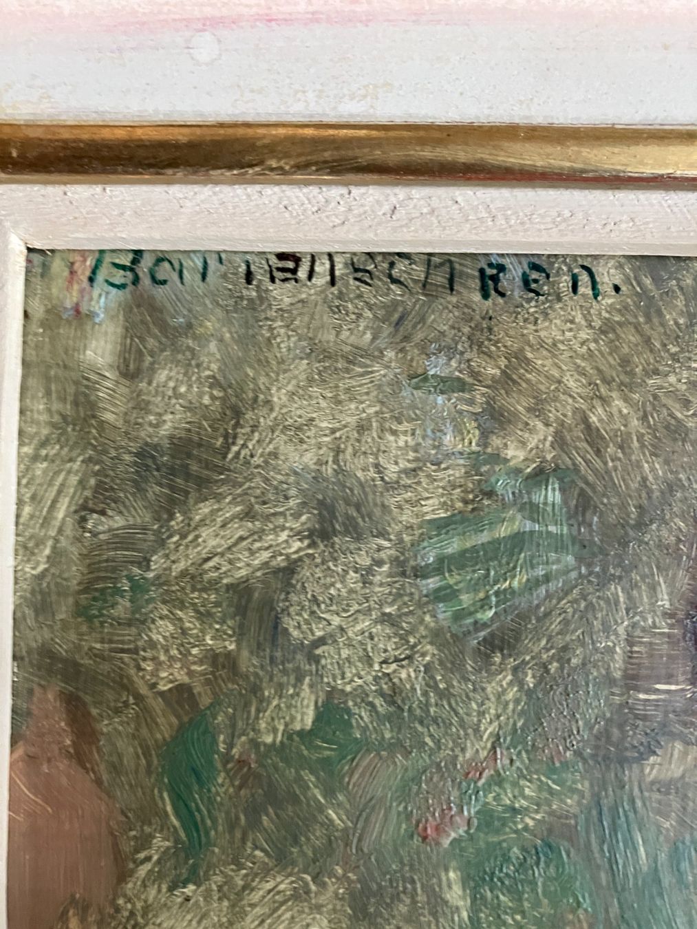 Dipinti: Idyll auf der Terrasse, Ölbild signiert – Usato da Männedorf venduto da Amleto3 4