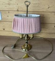 Florentiner Tischlampe 2-flammig Messing Vintage