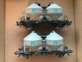 2x Roco DB Silowagen Quarz Werke