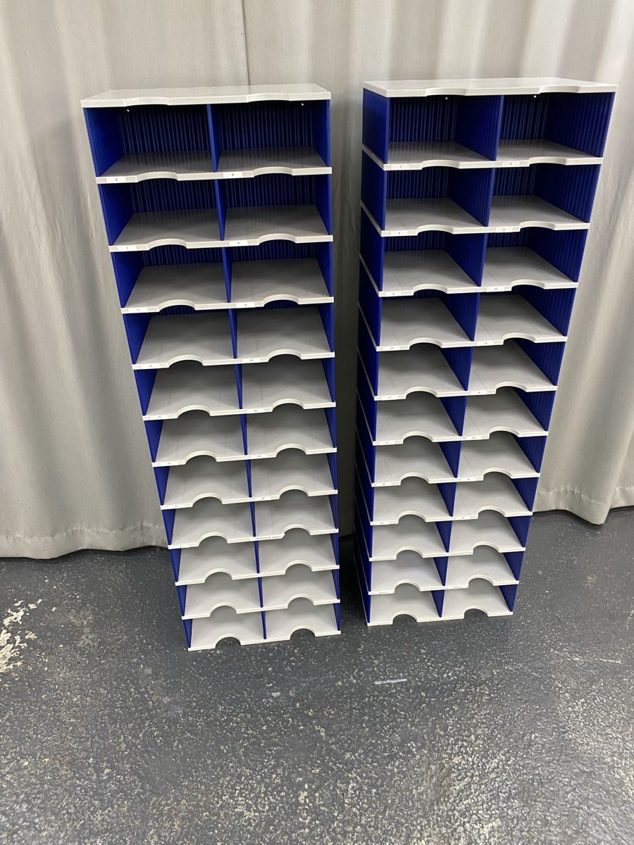 Scaffali: 2x Ablagefach Regale blau weiss 20 Fächer pro Regal – Usato da Hägglingen venduto da Karin0802 3