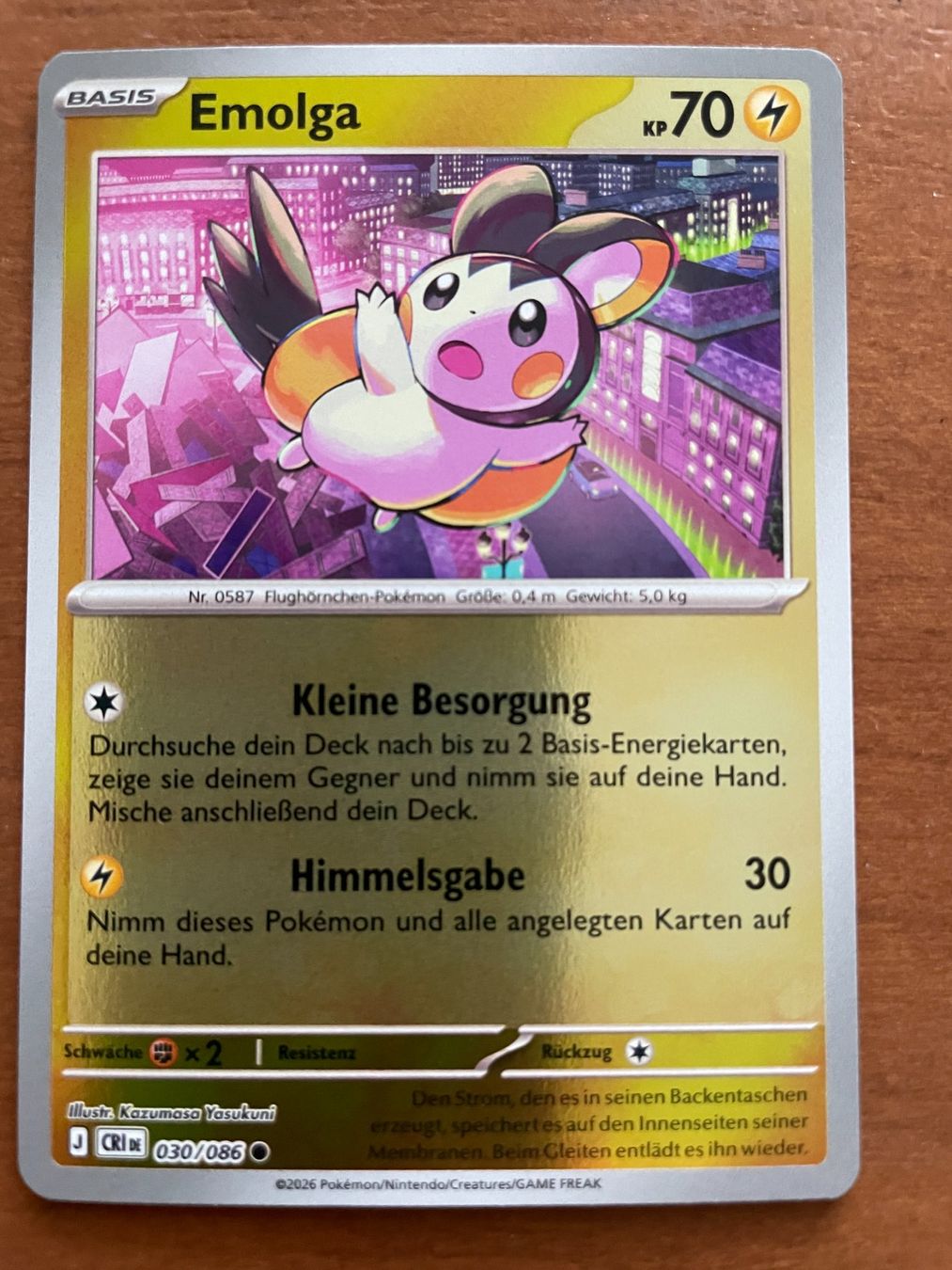 Pokémon Sammelbilder & Trading cards: Pokemon Emolga Reverse (Versand gratis) – Neu (gemäss Beschreibung) aus Chur von Angerson