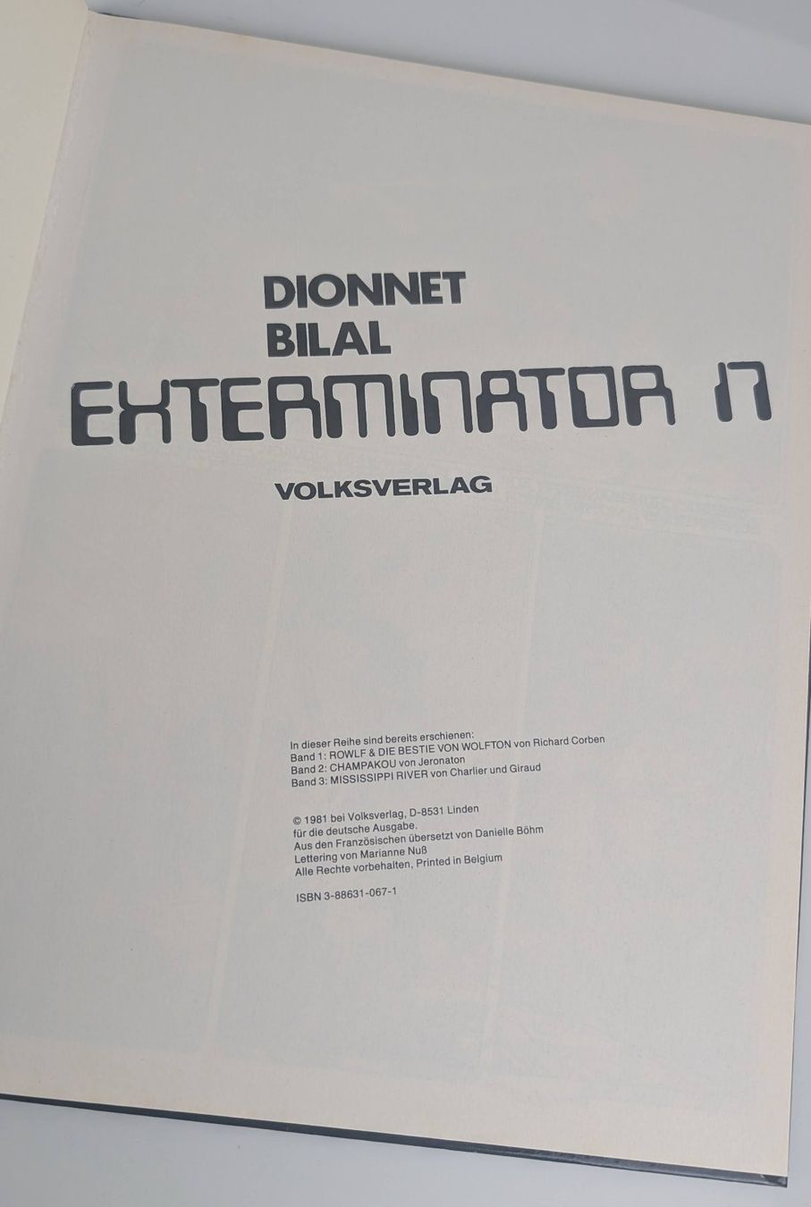 Fumetti: Exterminator 17 von Dionnet und Bilal, Comic, Top! 1981 – Usato da Zürich venduto da 1.Simon 3