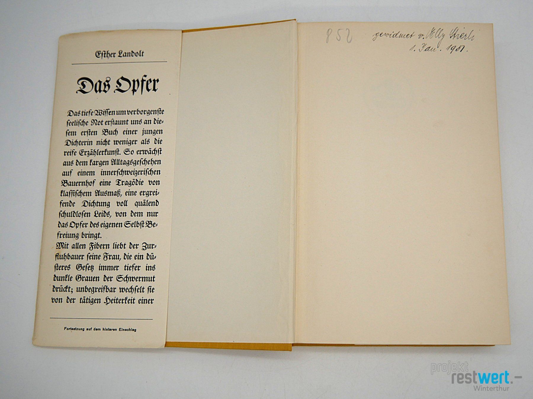 Libri: ESTHER LANDOLT - Das Opfer – Usato da Winterthur venduto da Restwert_Winterthur 5