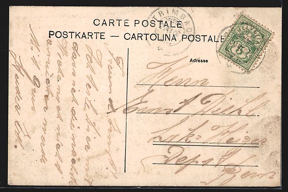 Cartoline postali: AK Olten, Schulhaus, 1907 – Usato da Berlin venduto da bartko-reher 1