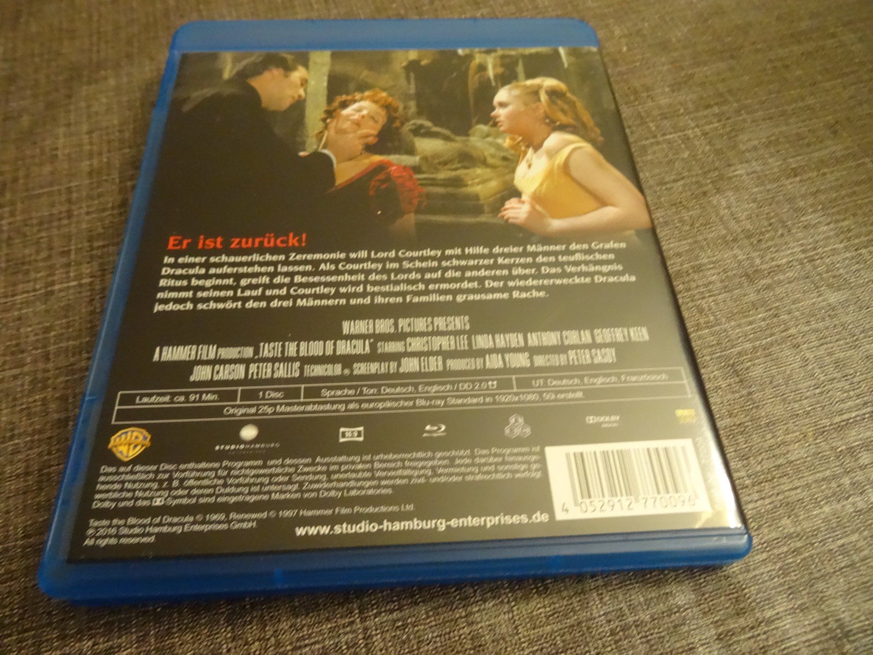 Tutti i DVDs: Blu-ray Das Blut von Dracula Christopher Lee – Usato da Olten venduto da Disc-Verkauf 2