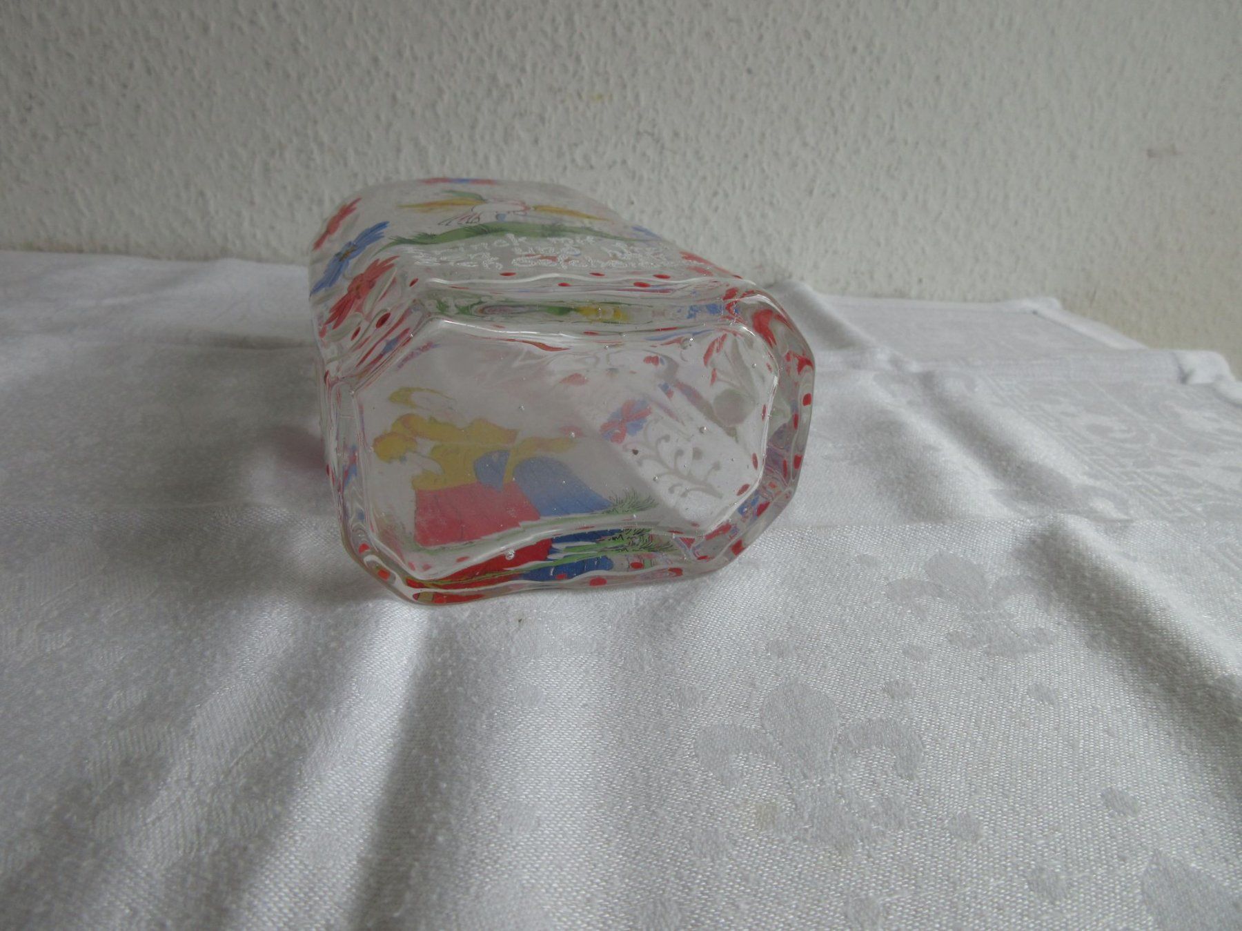 Bottiglie: Mundgeblasene Flasche mit Email-Dekor – Usato da Binningen venduto da tempipassati 5