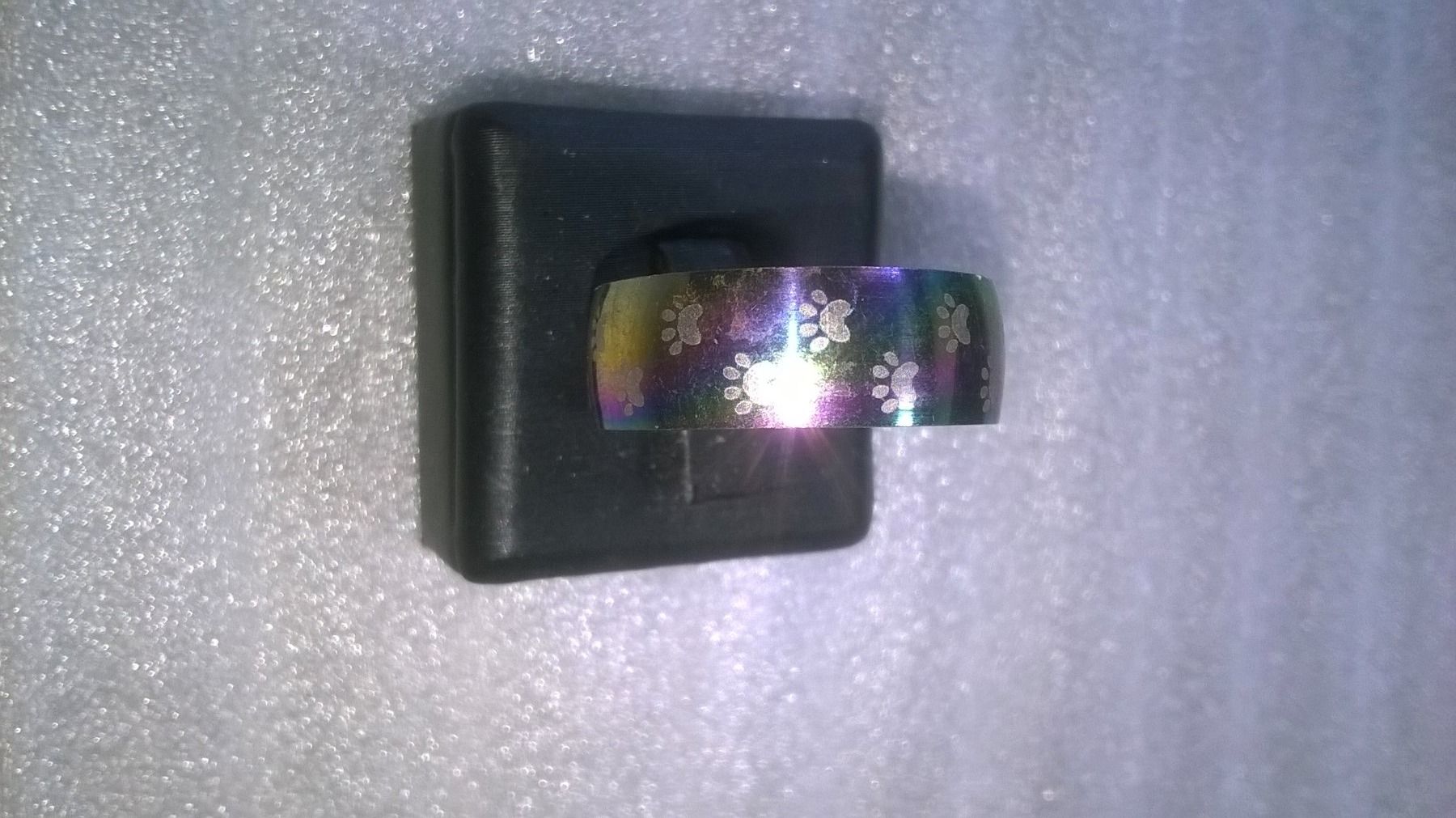 Ringe: RING EDELSTHAL,,,REGENBOGEN FARBEN,,,GLANZIG – Neu (gemäss Beschreibung) aus Basel von bijoutrie_4 4
