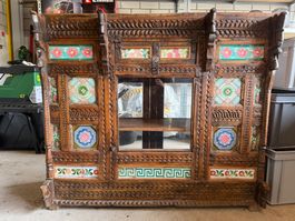 Indisches Sideboard Holz mit Fliesen verziert gebraucht