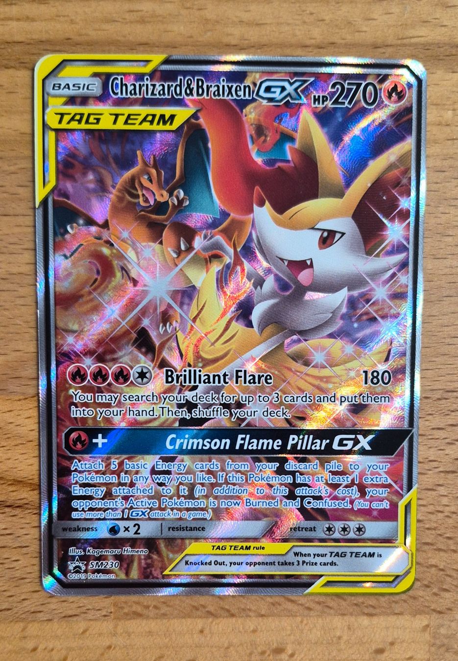 Pokémon Carte collezionabili: Charizard & Braixen GX (SM230) – Nuovo (secondo la descrizione) da Thun venduto da Ryyf