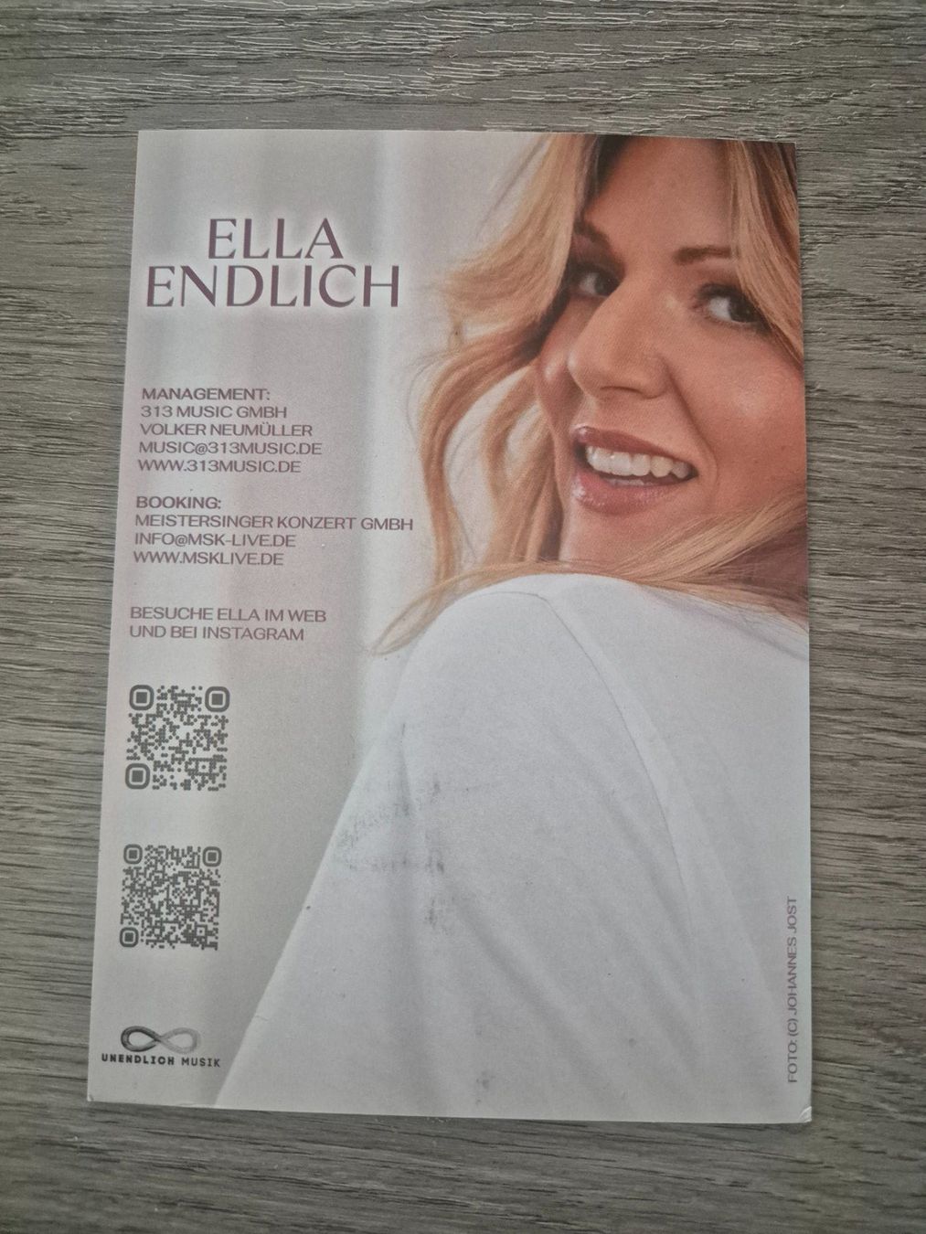 Autografi: Autogrammkarte Ella Endlich Originalunterschrift – Nuovo (secondo la descrizione) da Eglisau venduto da nicij79 1