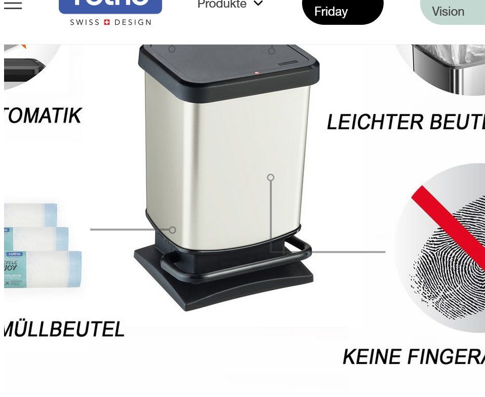 Rotho Abfalleimer: Rotho Abfalleimer "Paso" 20 Liter neu – Neu (gemäss Beschreibung) aus Brunnen von user_m 1