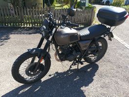 Motorrad Brixton Felsberg 125 braun mit Topcase gebraucht