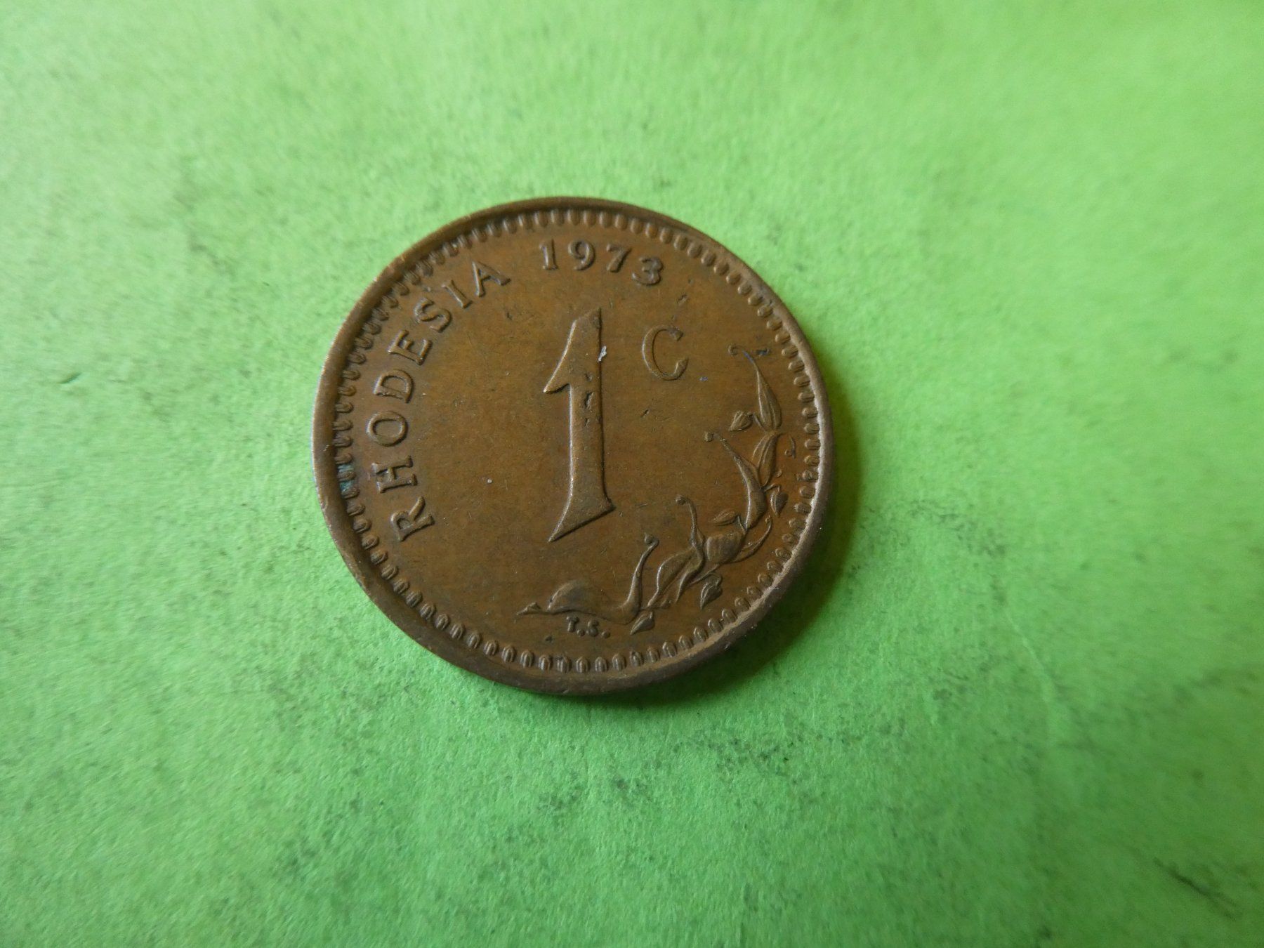 Alle Münzen: Rhodesien 1973, 1 Cent – Gebraucht aus Hinterforst von rohusri 1