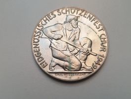 🇨🇭🤍  Swiss Silver Schutzenfest Chur 1949 *15g .900**