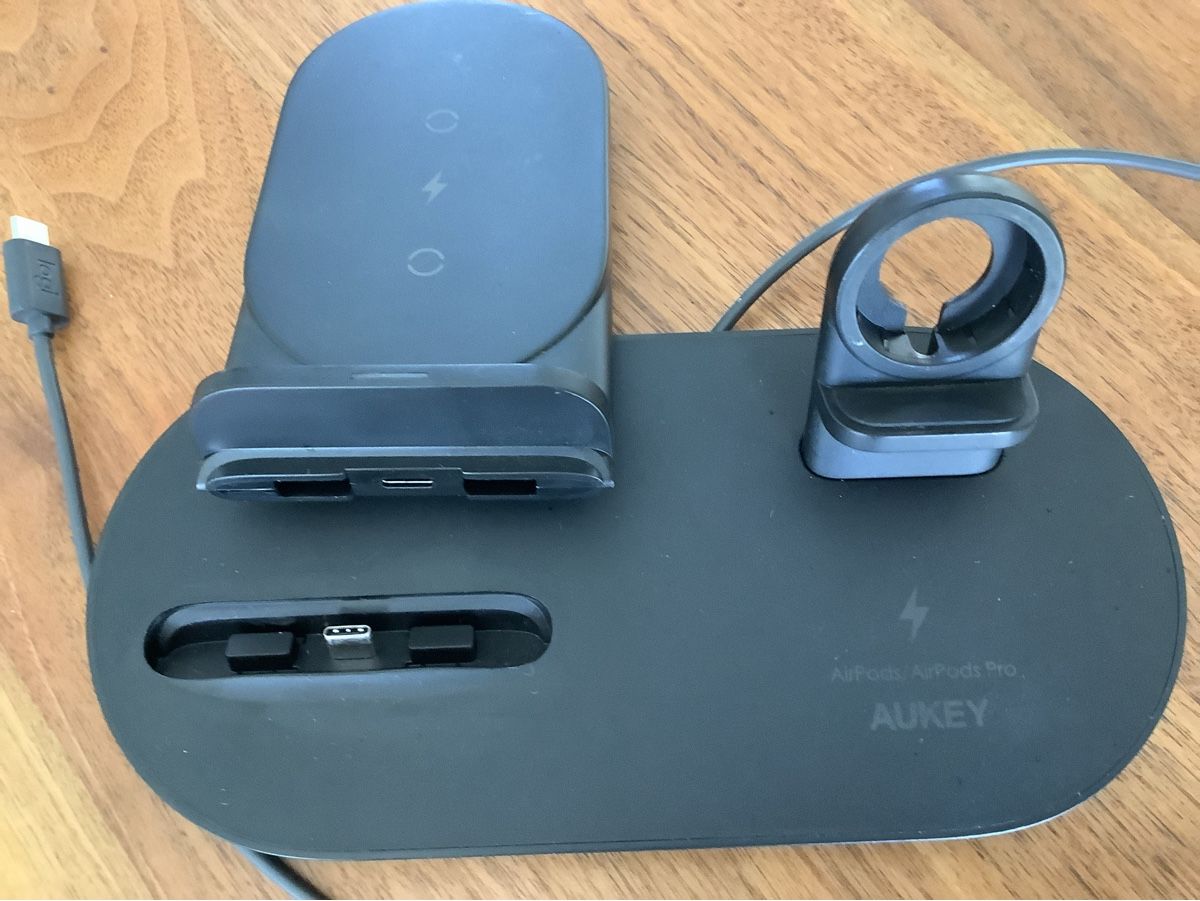 Aukey Caricabatterie: 3in1 Aircore Qi Wireless Induktions Ladestation – Usato da Aesch LU venduto da HSchnitzler 4