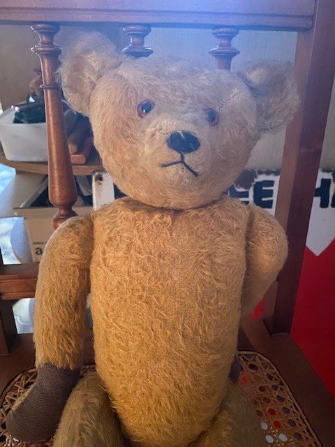 Statuette: Schöner grosser Teddy Bär mit Holzwolle – Usato da Bürglen TG venduto da Nobi99 1