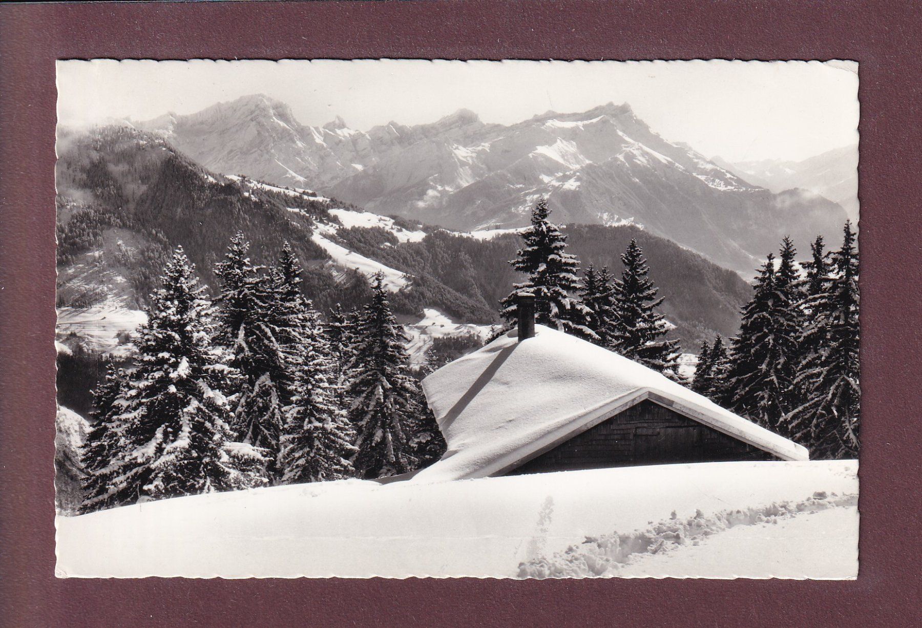 Ansichtskarten: DENTS DE MORCLES - 1962 – Gebraucht aus Pully von nicecards