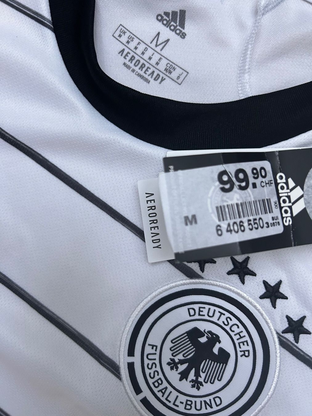 Adidas Canottiere & Pantaloni: Adidas Trikot DBF -Neu M – Nuovo (secondo la descrizione) da Muri AG venduto da Mkikus 3