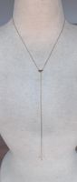 925 silver. Necklace with heart charm .