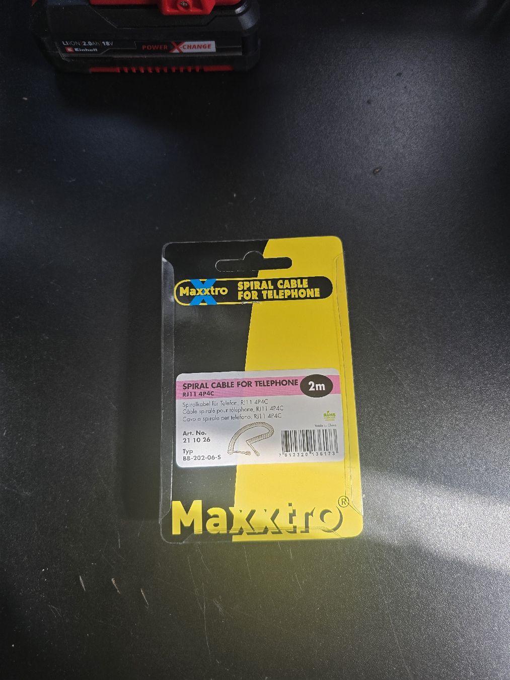 Kabel: Câble spirale téléphonique Maxxtro - Neuf, pratique! – Neu (gemäss Beschreibung) aus Colombier NE von kasquette 2