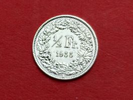 1/2 Fr. 1955 sehr schön