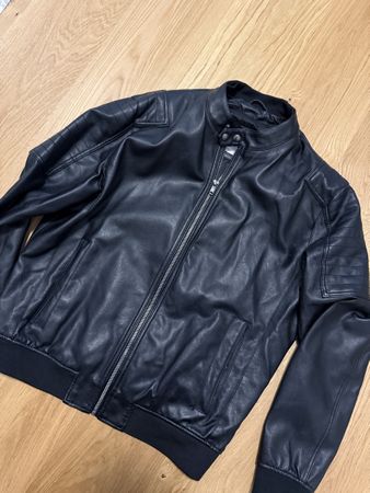 Zara Kunstlederjacke Herren schwarz Grösse XL