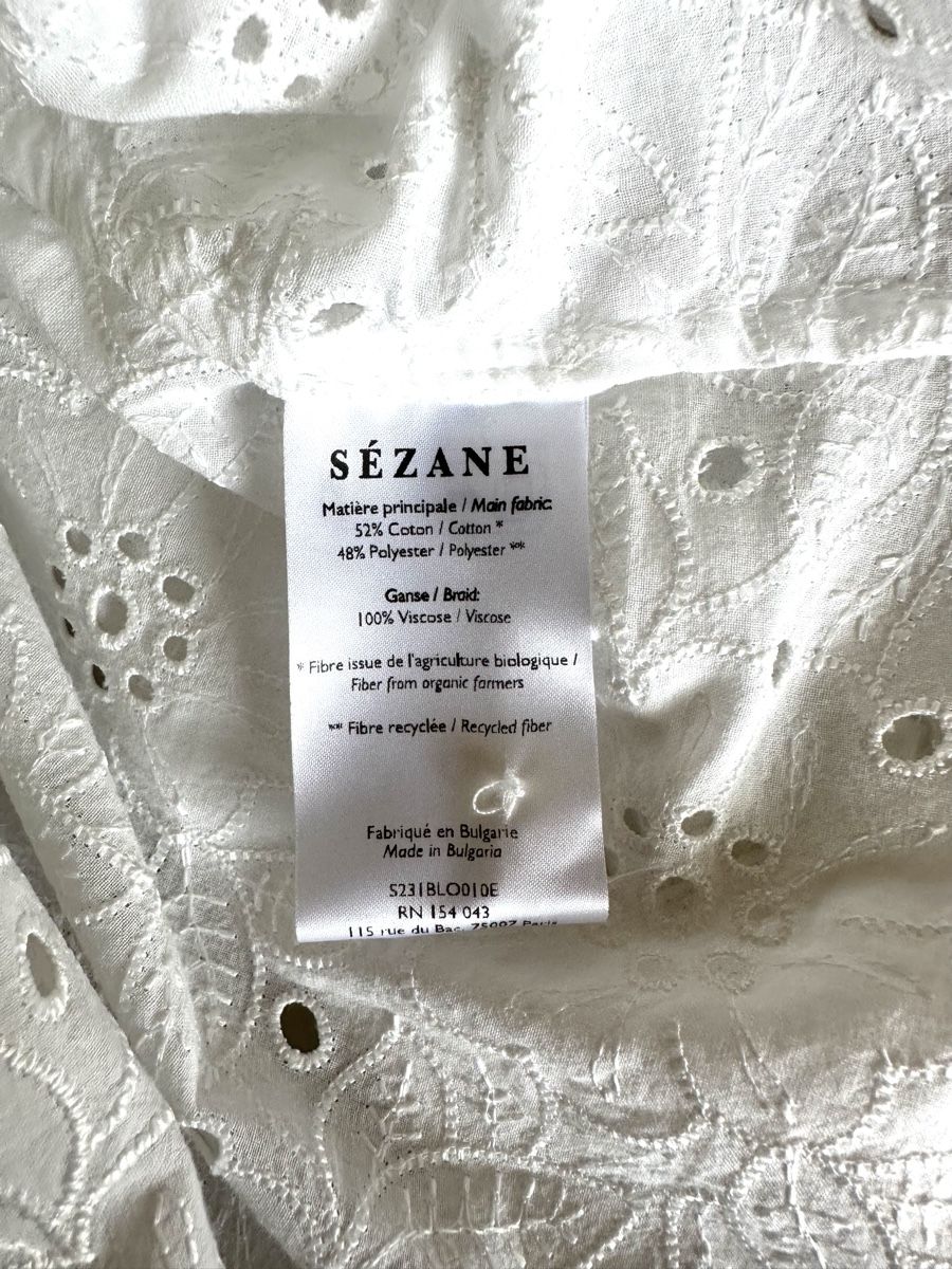 Sezane Blusen: Sézane Weisse Bluse Elyse Gr.38 – Neu (gemäss Beschreibung) aus La Tour-de-Peilz von Sezanette_and_Cie 6