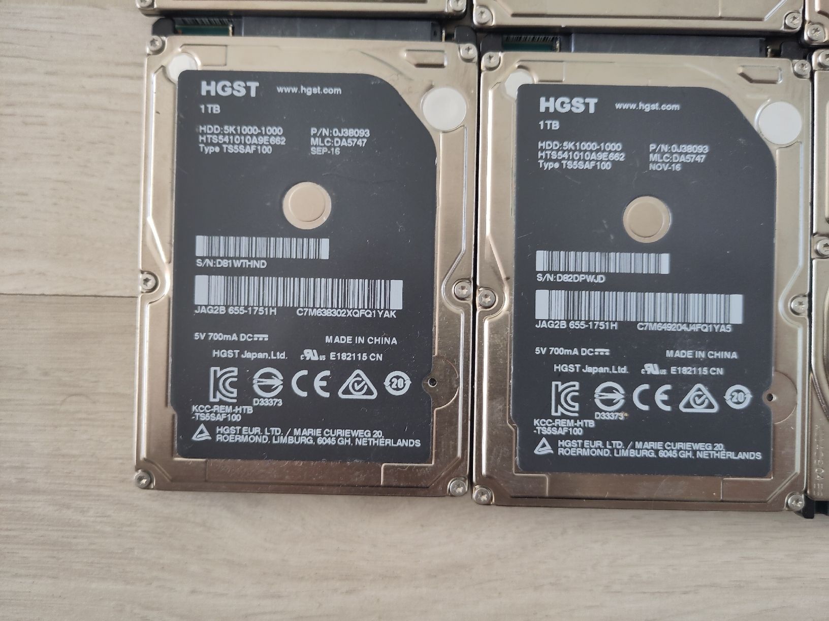 Harddisks: 12x 1TB 2.5" HDD – Defekt aus Sargans von sve_hjs5 5