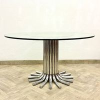 70s italienischer Esstisch Rund