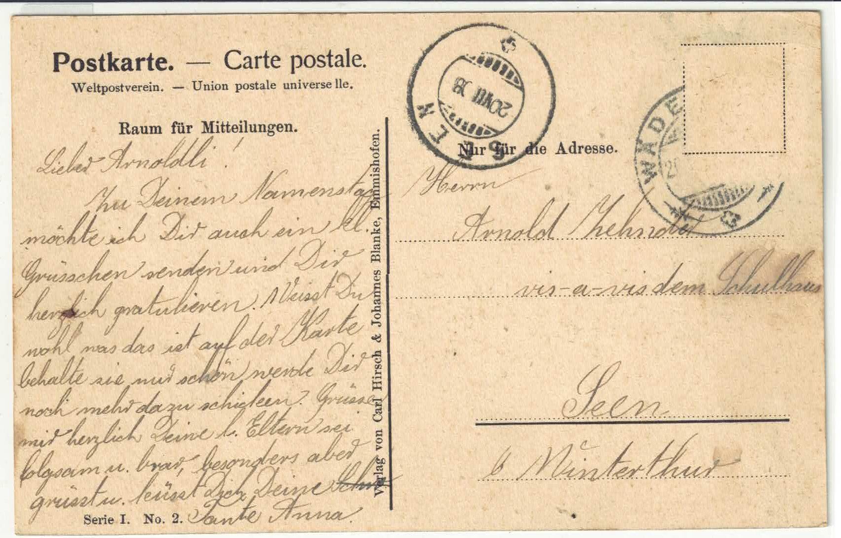 Cartoline postali: Schweizer Geschichte - Abgestante bei Kaiser Albrecht I. – Usato da Ettingen venduto da Kartenplanet 1