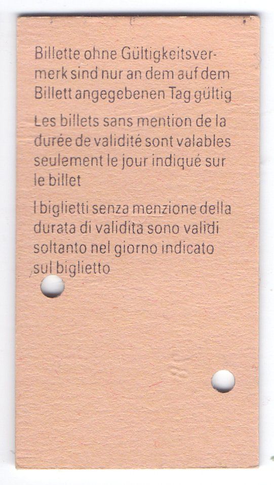 Biglietti: Billette Appenzell - Urnäsch – Usato da Langenthal venduto da Sammlungs_aus 1