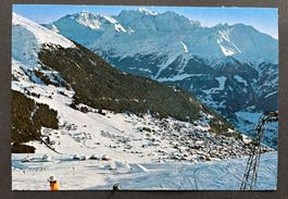 Verbier, Teleski/ Vue sur plus de savolayres, ca. 1979