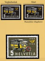 1956, ABART, ERSTES POSTAUTO, PLATTENFEHLER HAGELKORN