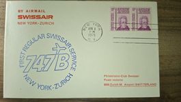 Swissair New York - Zürich 01.04.1971